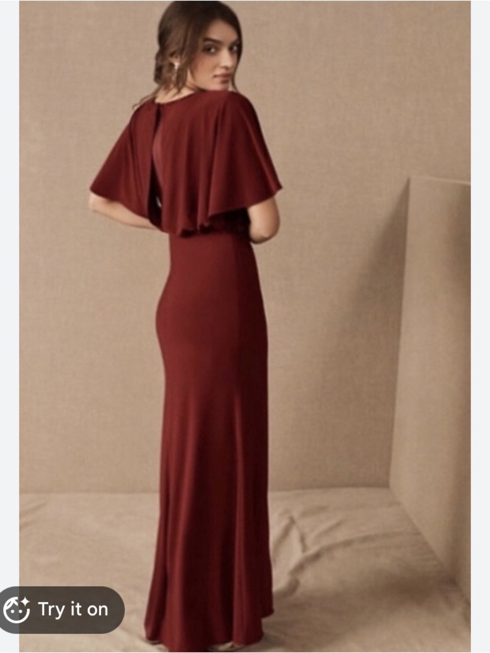 BHLDN Anthropologie Lena Dress red/wine size‎ 4
